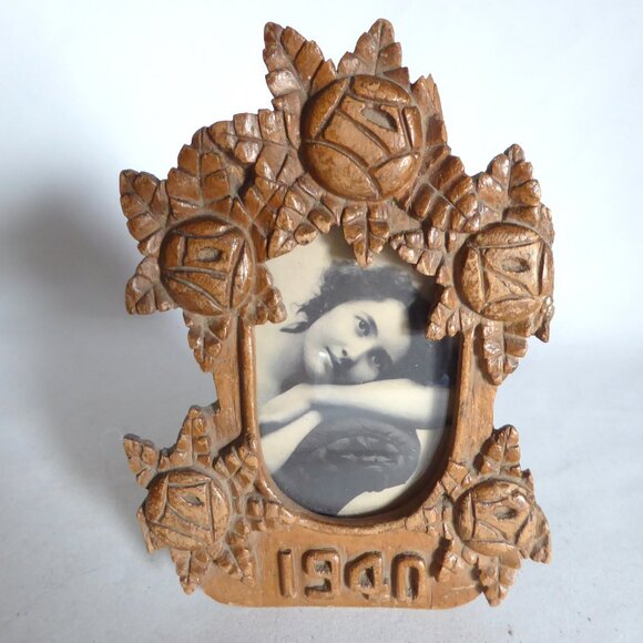 VINTAGE OOAK POST MORTEM MEMENTO MORI PHOTOGRAPH WOOD FRAME ODDITY HORROR SET - Picture 6 of 15